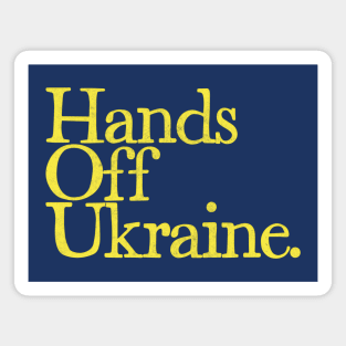 Hands Off Ukraine Magnet